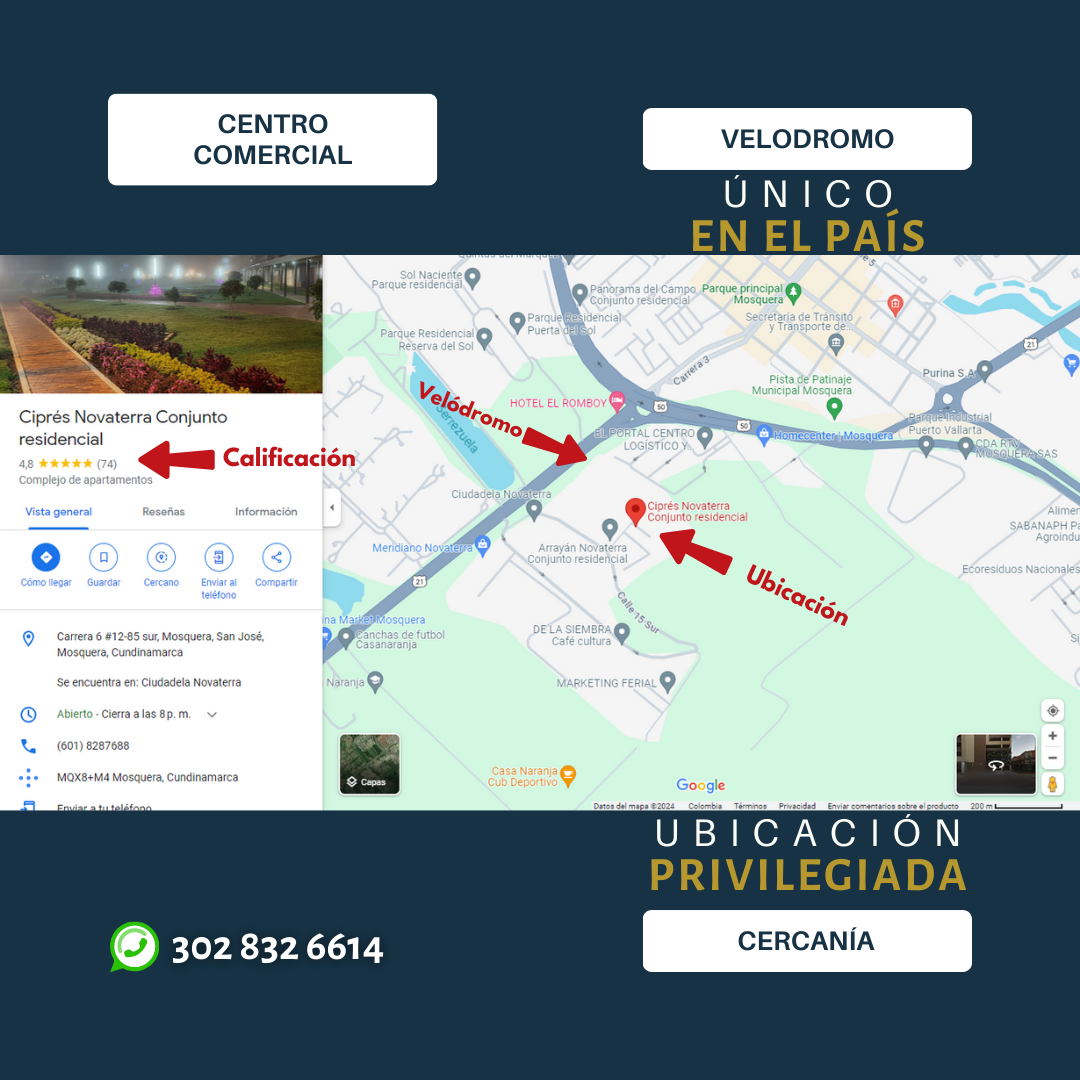 UBICACIÓN Apartamento VENTA-Cipres de Novaterra UBICACIÓN Apartamento VENTA-Cipres de Novaterra
